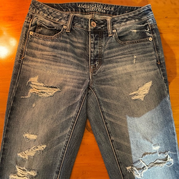 American Eagle Outfitters Boy Crop Jeans - Size 4 - Picture 5 of 5